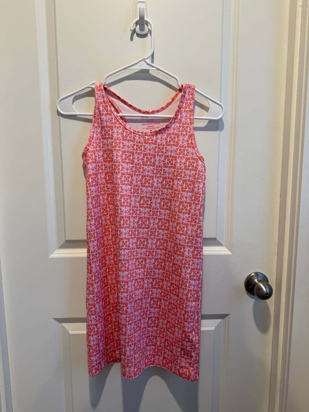 Vineyard Vines Girls Size Medium 10-12 Sankaty Sleeveless Dress Pink